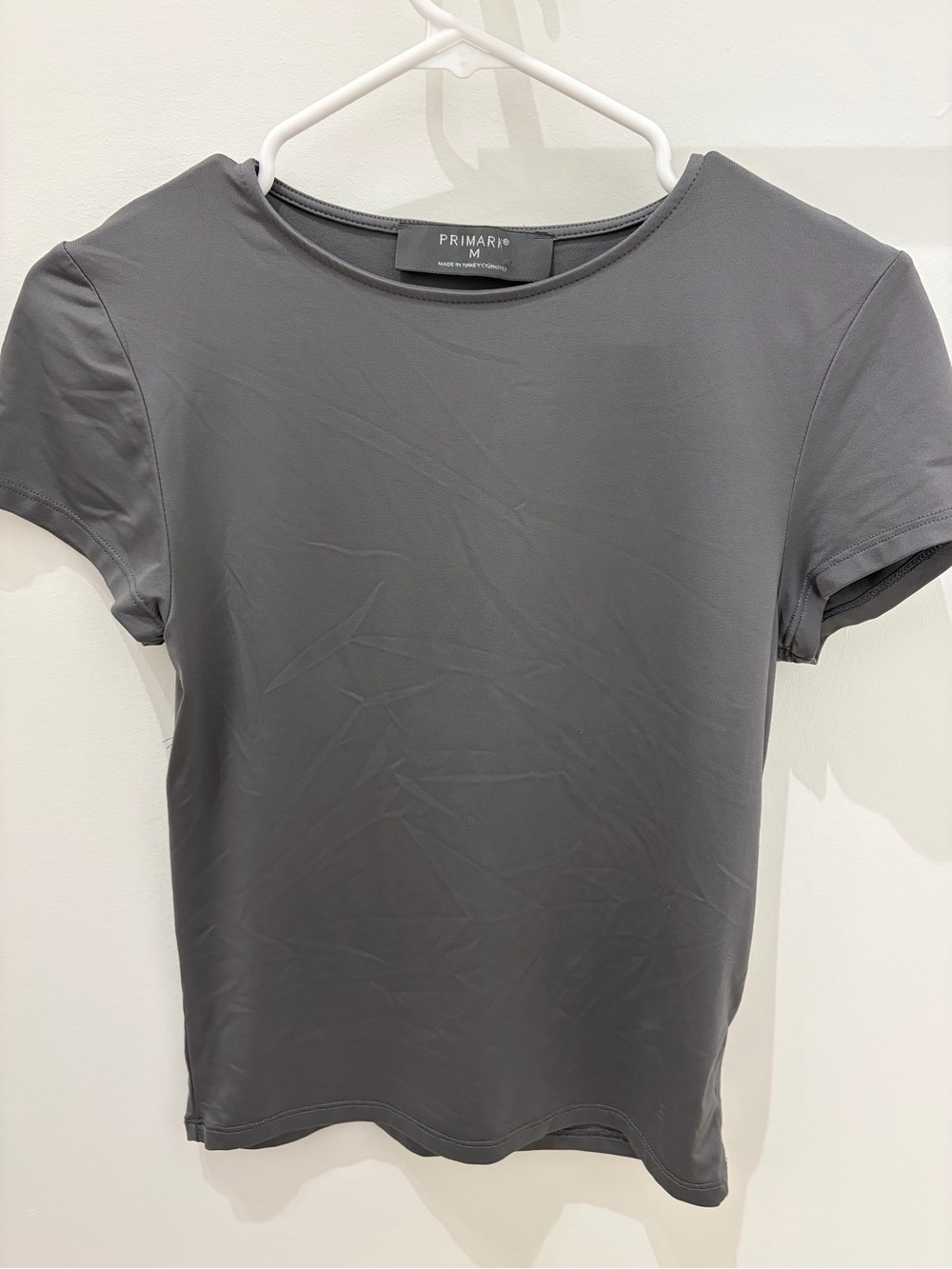 Primark Women's Short Sleeve Crew Neck Top - Charcoal